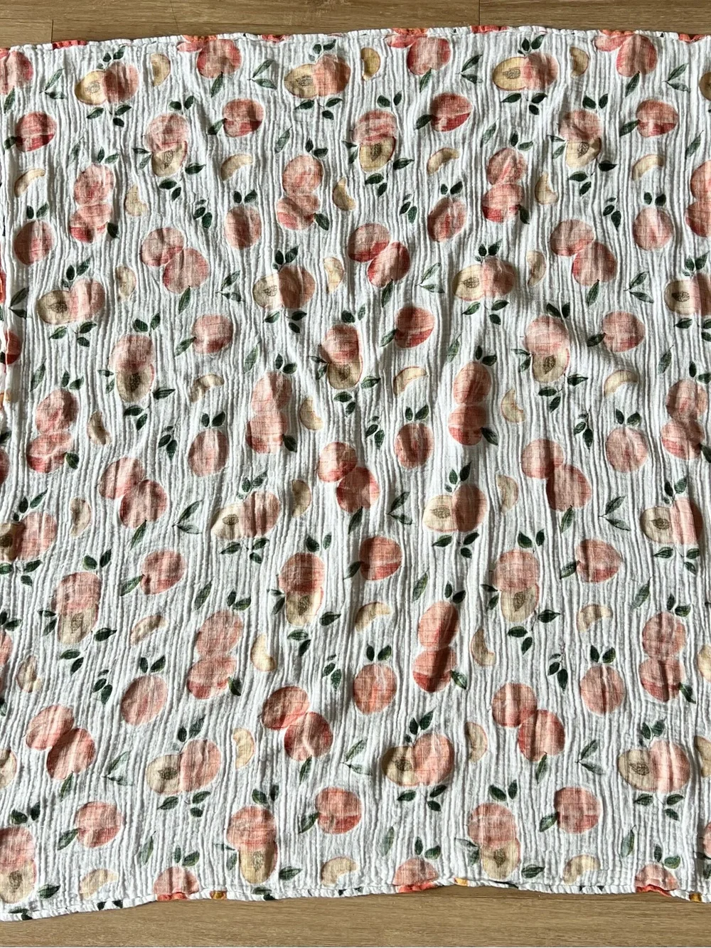 Red Rover Peach Muslin Swaddle Blanket